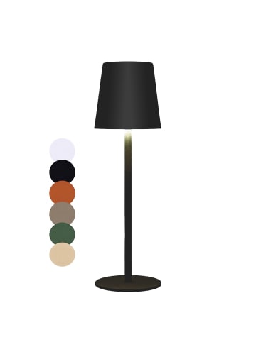 Coen Bakker LED Tischlampe dimmbar Innen & Außen 27,5x7cm Glatt in Schwarz