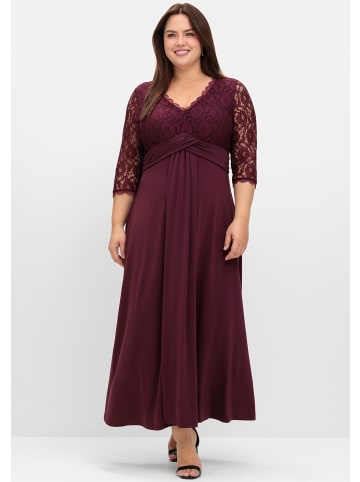 sheego Abendkleid in burgund