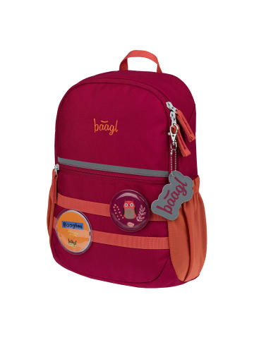 BAAGL Rucksack Buddy in Rot Eule - 25x35x12cm