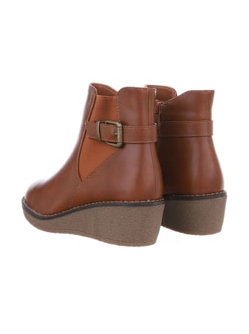 Ital-Design Stiefelette in Camel