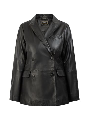 faina Lederblazer in Schwarz