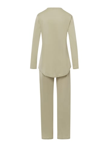 Hanro Langarm Pyjama Cotton Deluxe in moss green