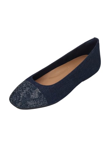fitflop Ballerinas DELICATO CRYSTAL CAP-TOE DENIM BALLET FLATS in blau