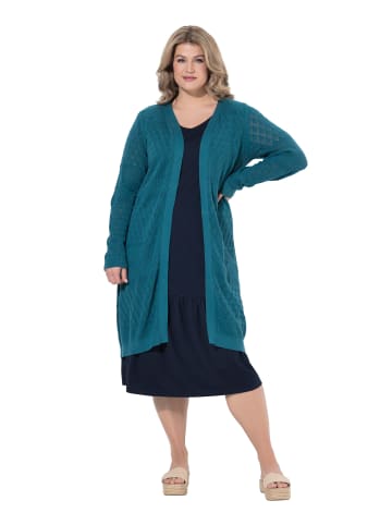 Ulla Popken Strickjacke in petrol