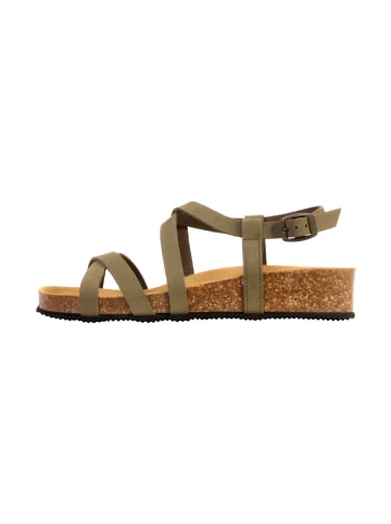 Divine Factory Noga Tahel Edge Ledersandalen Grün
