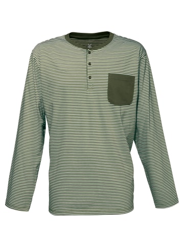 Erwin Müller Single-Jersey Schlafanzug in olivgrün