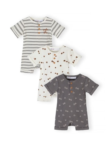 Minoti 3-er Pack Overalls & Jumpsuits NOSBABYRIB5 in weiß
