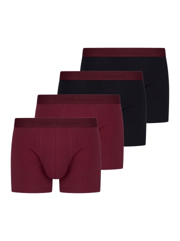 Bruno Banani Retro Short / Pant Flowing in Schwarz / dunkelrot