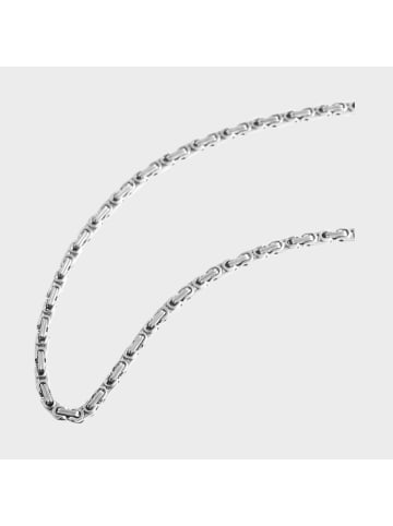 Adeliás Unisex Halskette – Königskette aus Edelstahl 60 cm in silber