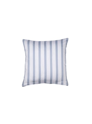 Janine Baumwoll Bettwäsche Modernclassic Streifenlook in perlblau