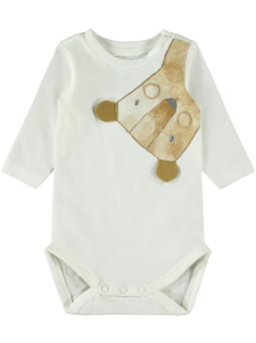 name it Unisex Baby Body mit Print in Weiß