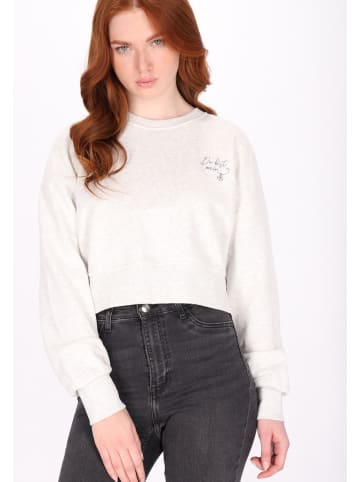 DreiMaster Damen Sweatshirt in Wollweiss Melange