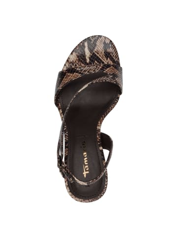 Tamaris Sandalette in BROWN SNAKE