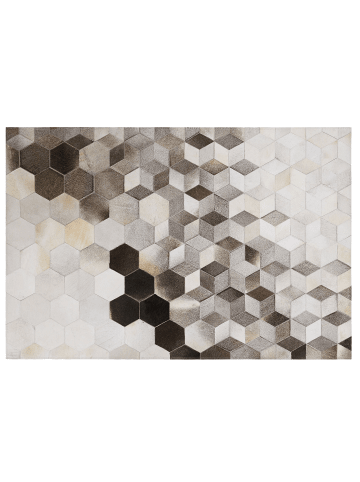 Beliani Patchwork SASON in Beige/Weiß - (W) 160 x (H) 1 x (L) 230 cm