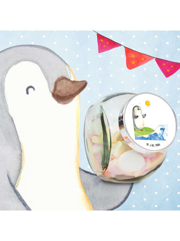 Mr. & Mrs. Panda Vorratsdose Pinguin Surfer ohne Spruch in Weiß