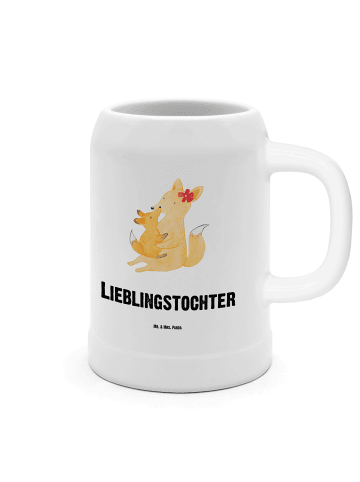 Mr. & Mrs. Panda Krug Fuchs Mama mit Spruch in Weiß