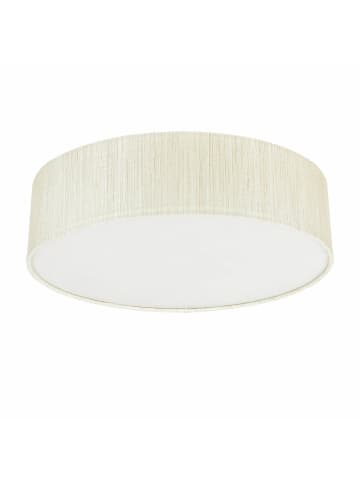 Licht-Erlebnisse Deckenlampe Ø 50 x (H)13 cm in Weiß