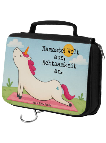 Mr. & Mrs. Panda Organizer Einhorn Yoga Design mit Spruch in Weiß