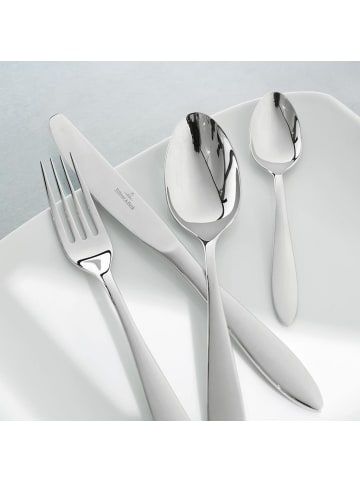 Villeroy & Boch 24-tlg. Tafelbesteck gebürstet Arthur in Grau – in grau