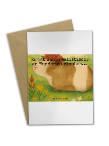 Mr. & Mrs. Panda valentinstagskarte Meerschweinchen Weisheit Des... in Weiß