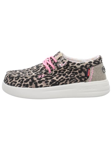 Fusion Sportlicher Schnürschuh in beige