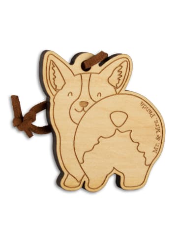 Mr. & Mrs. Panda Anhänger Corgi Po ohne Spruch in Braun