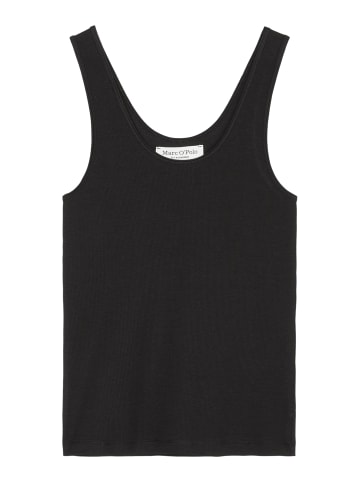 Marc O'Polo Tanktop Iconic Rib in Schwarz