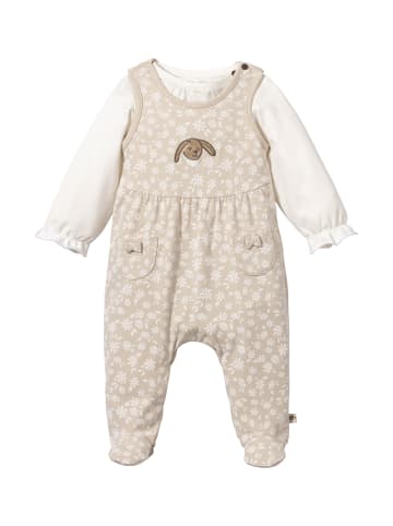 Sterntaler Strampler-Set Jersey Blümchen in beige