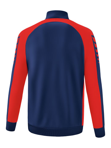 erima Six Wings Worker Trainingsjacke, Jacke in new navy/rot