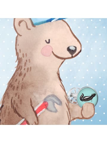 Mr. & Mrs. Panda Waschbecken Verschluss Stinktier Yoga ohne Spruch in Türkis Pastell