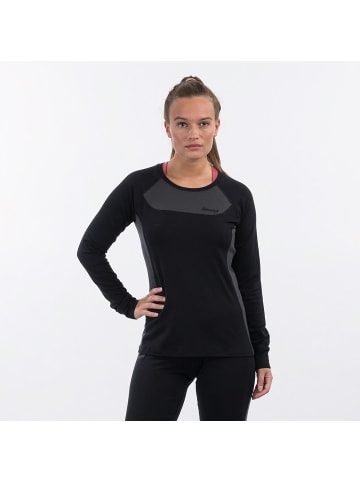 Bergans CECILIEWOOL LONG SLEEVE in Schwarz