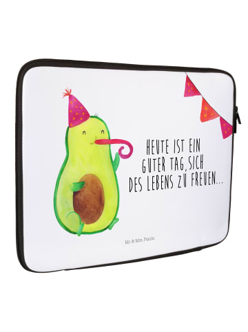 Mr. & Mrs. Panda Notebook Tasche Avocado Party mit Spruch in Weiß