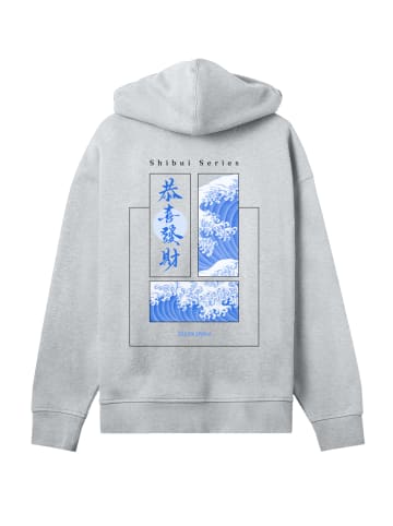 F4NT4STIC Hoodie Shibui Series Japan Streetstyle in grau meliert
