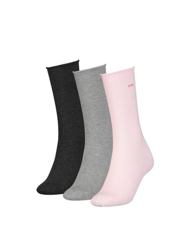 Calvin Klein Socken 3er Pack in Rosa/Grau