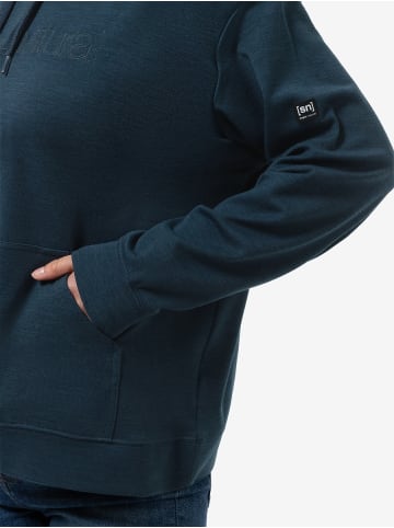 super.natural Merino Hoodie FAVOURITE HOODIE in blau