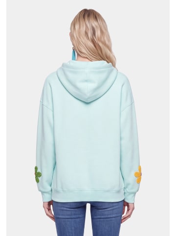 IZIA Women Hoodie in Aqua