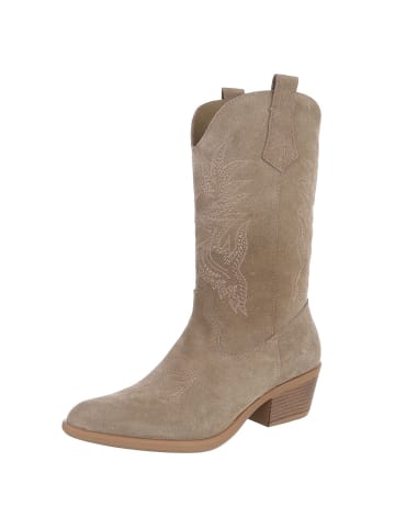 Ital-Design High Heel in Grau und Grün