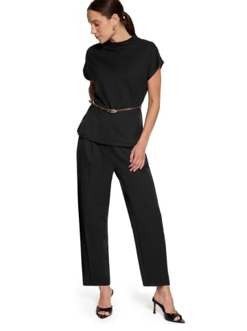 Zero Businesshose mit Bundfalten in Black Beauty