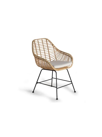 Giner y Colomer 2-er Set:  Stühle Stühlen aus Rattan in Beige