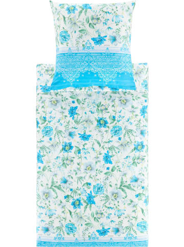 Bassetti Fein Satin Kuschelkissenbezug Casablanca in blau