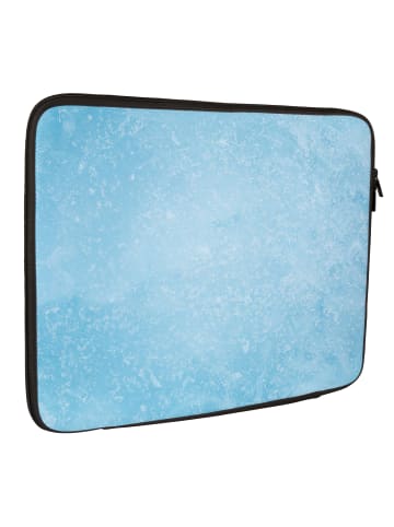 Mr. & Mrs. Panda Laptop Tasche Schwein Glühwein mit Spruch in Eisblau