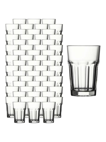 Pasabahce 60er Set Longdrinkgläser Casablanca in Transparent 355 ml in transparent