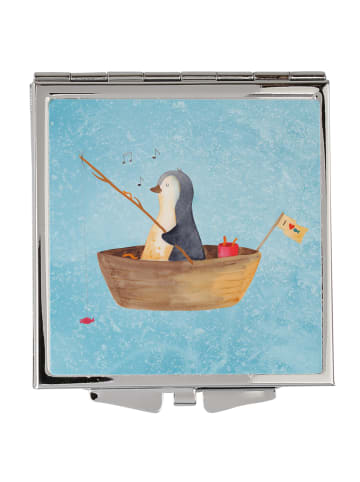 Mr. & Mrs. Panda Handtaschenspiegel quadratisch Pinguin Angelboo... in Eisblau