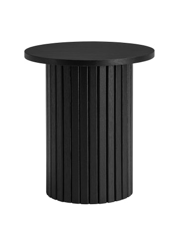 home24 Beistelltisch BARAWOH 40 cm in Eiche Schwarz