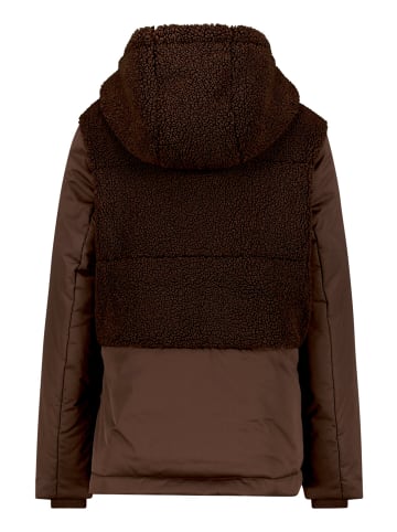 CARTOON Steppjacke mit Plüsch in Braun