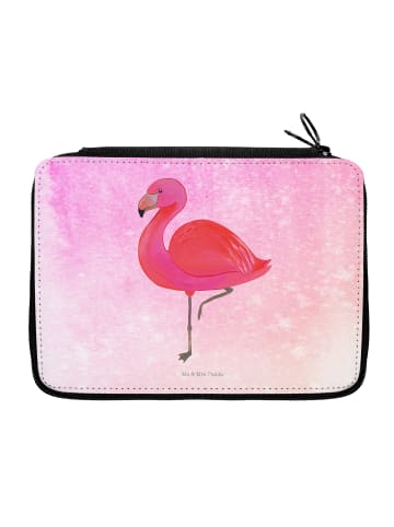 Mr. & Mrs. Panda Federtasche Flamingo Classic ohne Spruch in Aquarell Pink