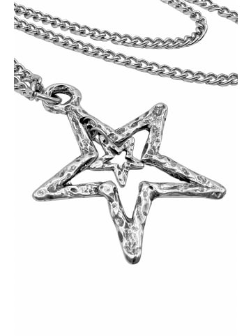 collezione alessandro Lange Kette " Stern " in altsilber