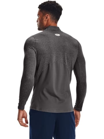 Under Armour Longsleeve "ColdGear Fitted Mock" in Grau