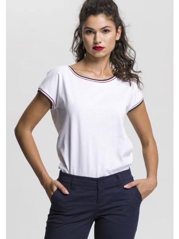 AJC Rundhalsshirt in marine-weiß