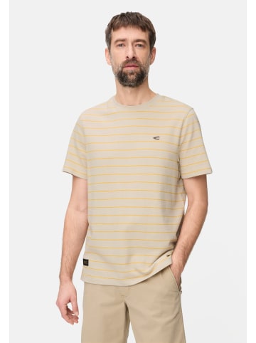 Camel Active T-Shirt aus reiner Baumwolle in Sonnengelb
